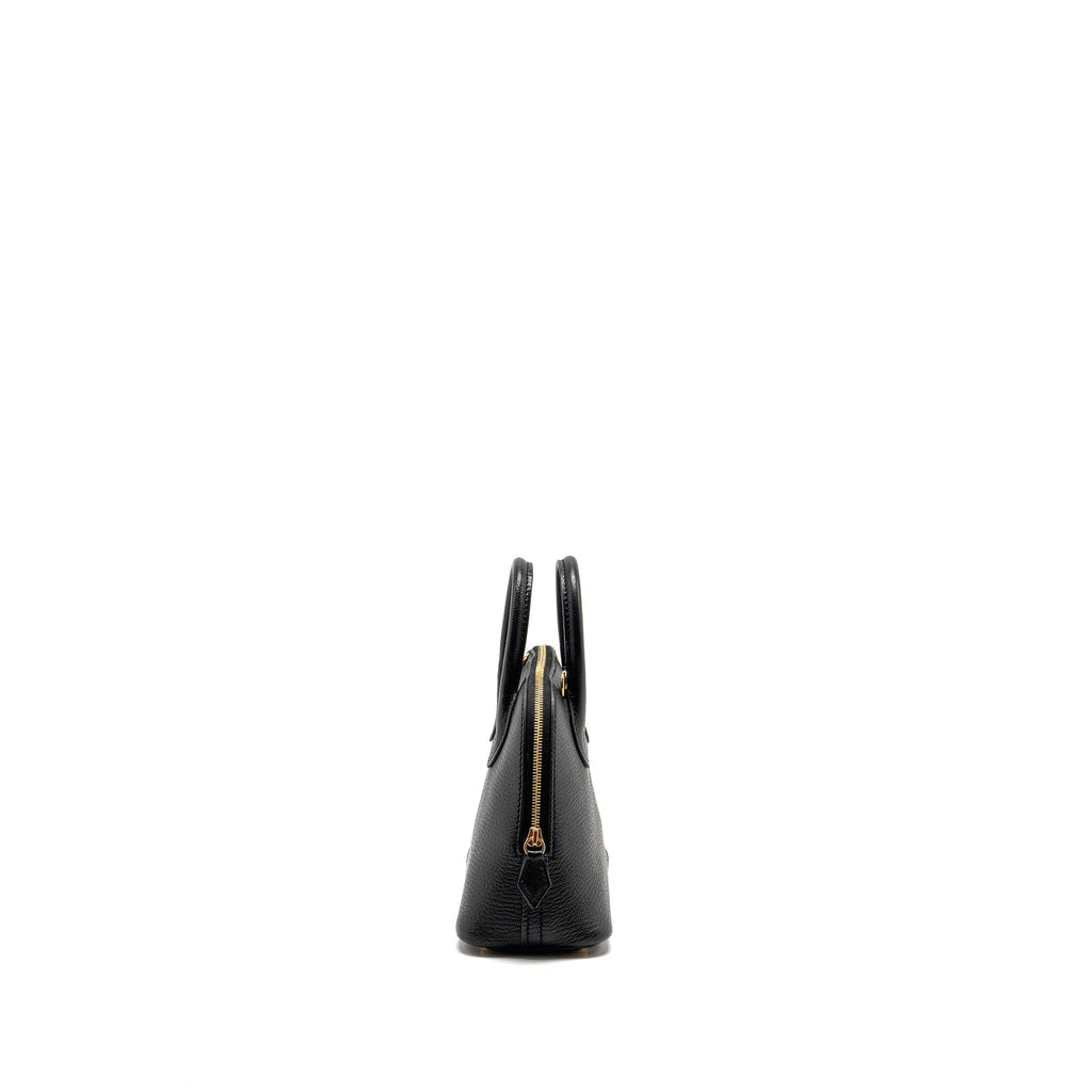 Hermes Mini Bolide Chevre mysore black GHW