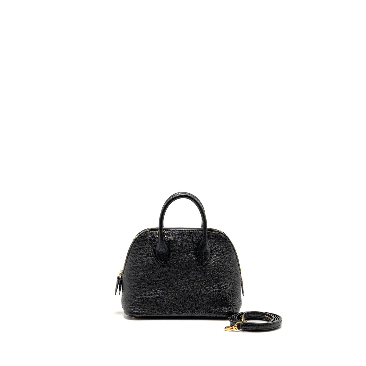 Hermes Mini Bolide Chevre mysore black GHW