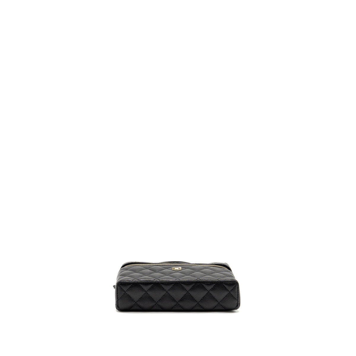 CHANEL 25P CC TOP HANDLE VANITY BAG CAVIAR BLACK LGHW (MICROCHIP)