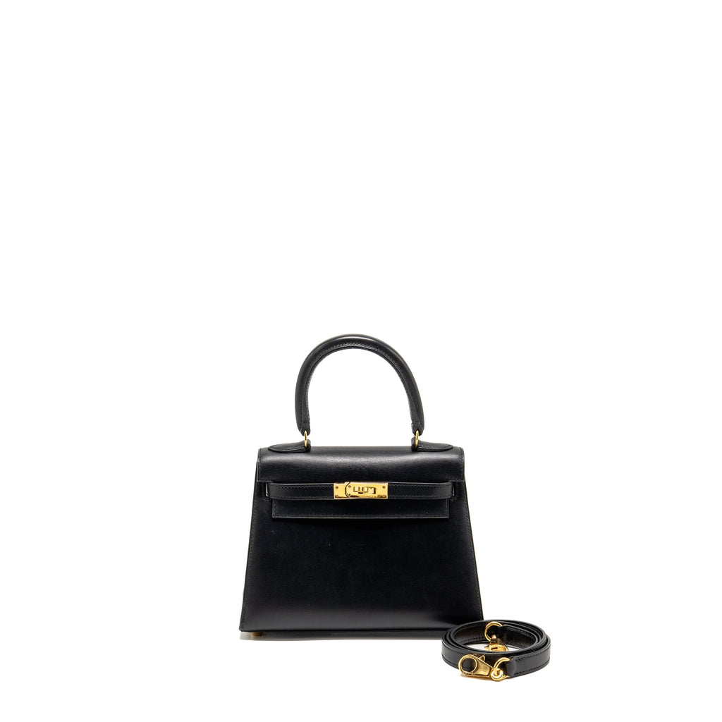 Hermes vintage mini kelly 20 box black GHW