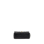 CHANEL MINIRECTANGULAR FLAP BAG LAMBSKIN BLACK LGHW (MICROCHIP)