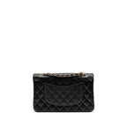 CHANEL MEDIUM CLASSIC DOUBLE FLAP BAG CAVIAR BLACK GHW