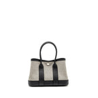 Hermes Neo Garden Party 23 Canvas/Negonda Ecru-Noir/Noir SHW