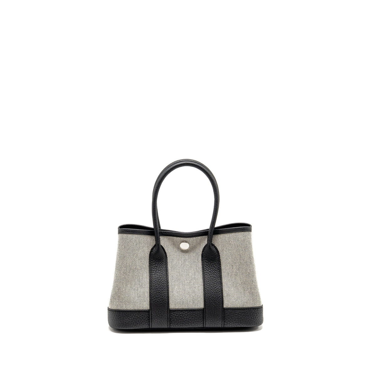 Hermes Neo Garden Party 23 Canvas/Negonda Ecru-Noir/Noir SHW
