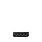 CHANEL 25A ZIP CLUTCH WITH CHAIN CAVIAR BLACK LGHW (MICROCHIP)