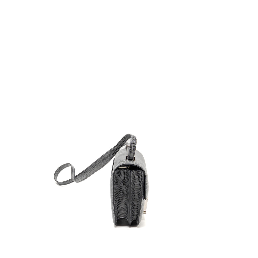 Hermes Mini Constance Lizard Niloticus Ardoise SHW