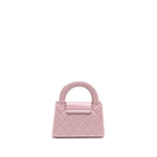 CHANEL MINI KELLY SHOPPING TOTE BAG CALFSKIN 24A LIGHT PINK GHW (MICROCHIP)