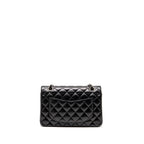 CHANEL SMALL CLASSIC DOUBLE FLAP BAG LAMBSKIN BLACK SHW