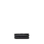 CHANEL BOY WALLET ON CHAIN CALFSKIN BLACK WITH BLACK HARDWARE