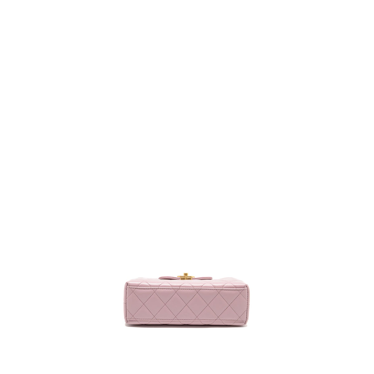 CHANEL MINI KELLY SHOPPING TOTE BAG CALFSKIN 24A LIGHT PINK GHW (MICROCHIP)