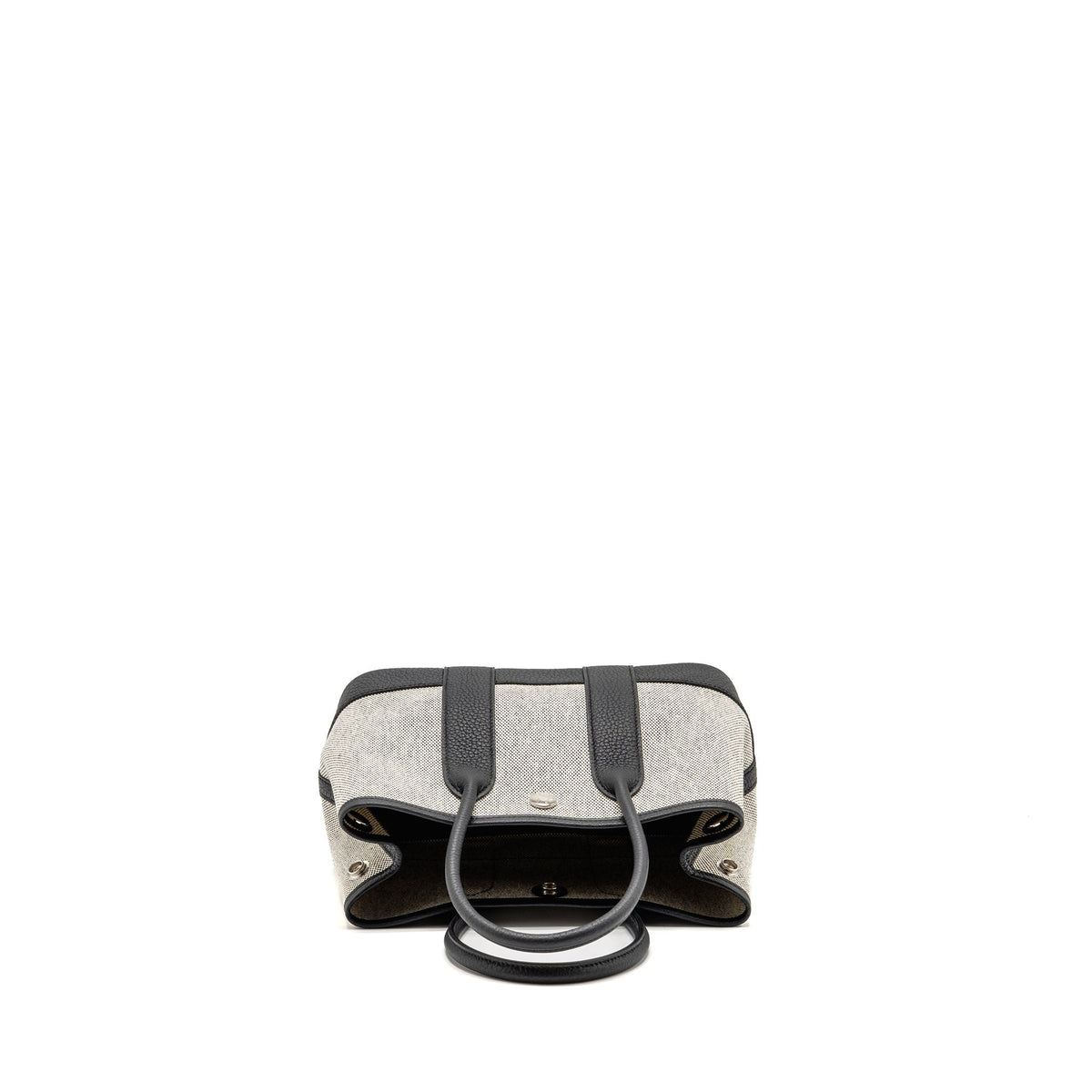 Hermes Neo Garden Party 23 Canvas/Negonda Ecru-Noir/Noir SHW