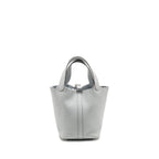 HERMES PICOTIN 18 LOCK BAG CLEMENCE BLEU PALE SHW