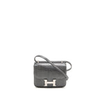 Hermes Mini Constance Lizard Niloticus Ardoise SHW