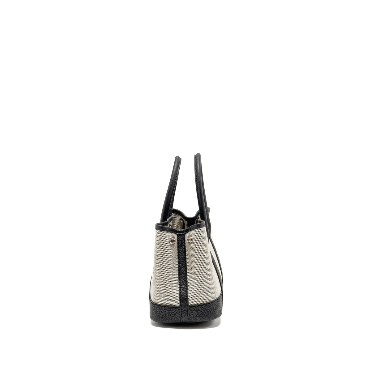 Hermes Neo Garden Party 23 Canvas/Negonda Ecru-Noir/Noir SHW