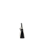 Hermes Mini Kelly II Alligator Mississippiensis Matt Gris Perle / black SHW