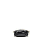 CHANEL MINI 22 BAG SHINY CALFSKIN BLACK GHW (MICROCHIP)