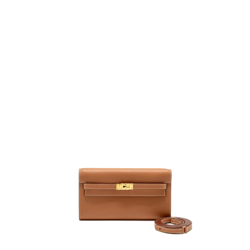 Hermes kelly to go evercolor gold SHW