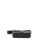 DIOR MEDIUM SADDLE FLAP MESSENGER BAG GRAINED CALFSKIN BLACK GHW