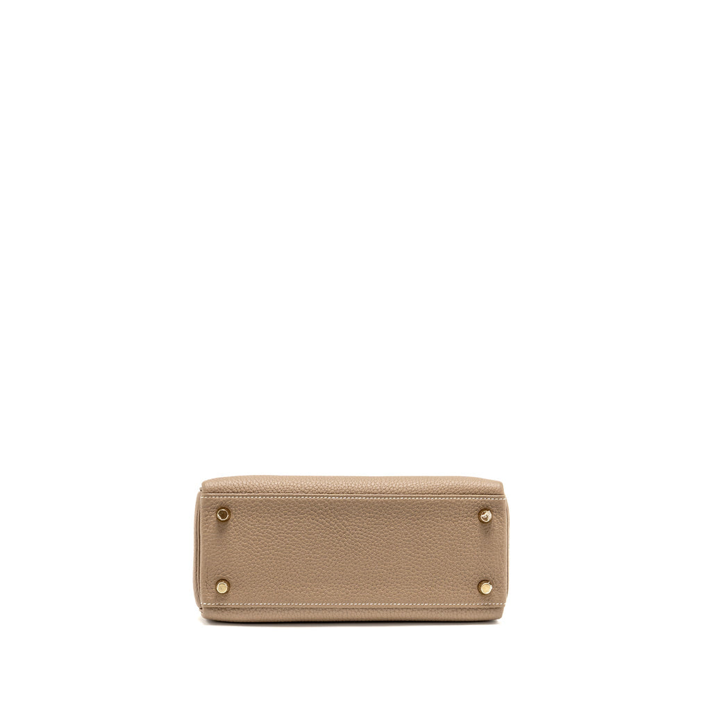 HERMES Kelly 25 Togo Etoupe GHW