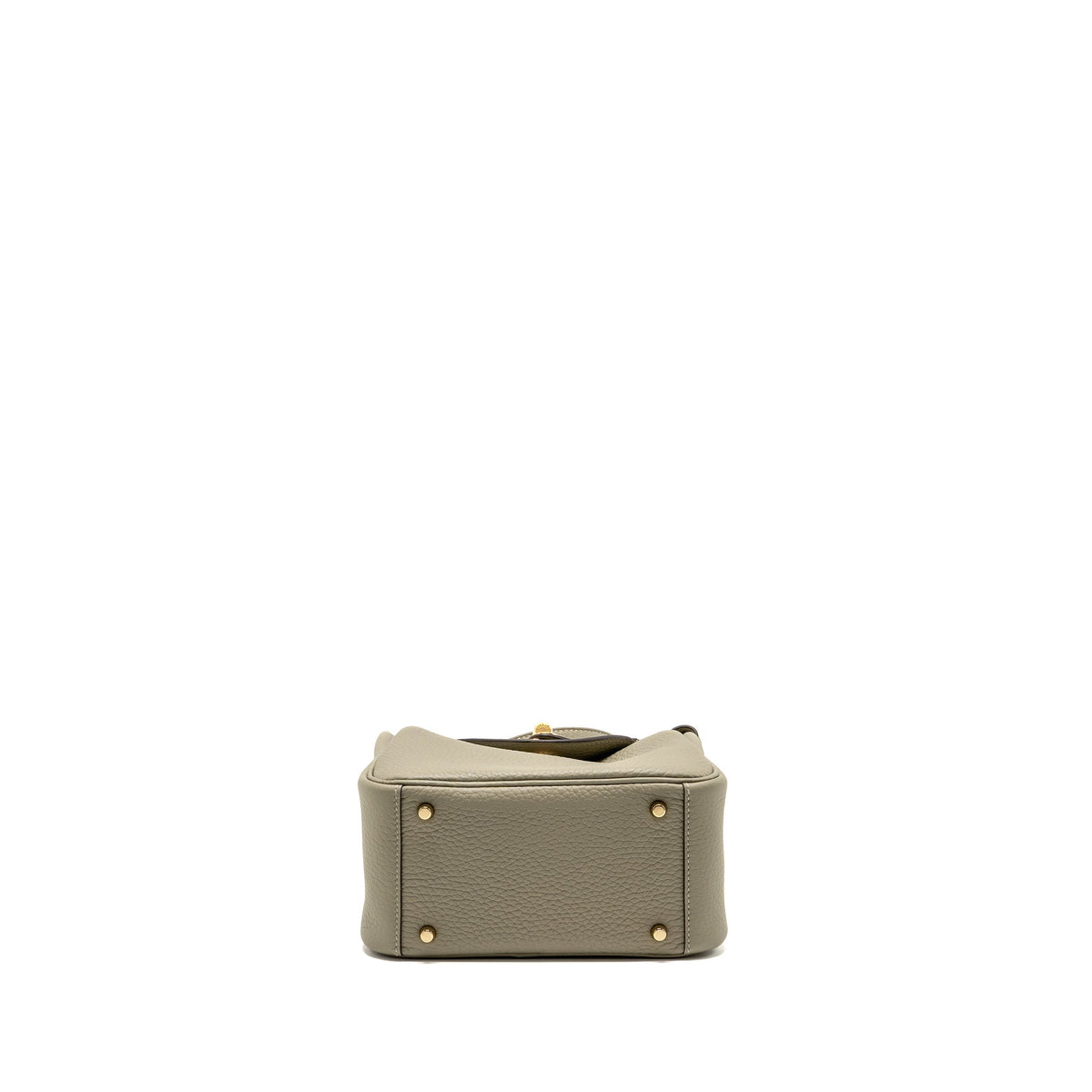 Hermes Mini Lindy Clemence Sauge GHW