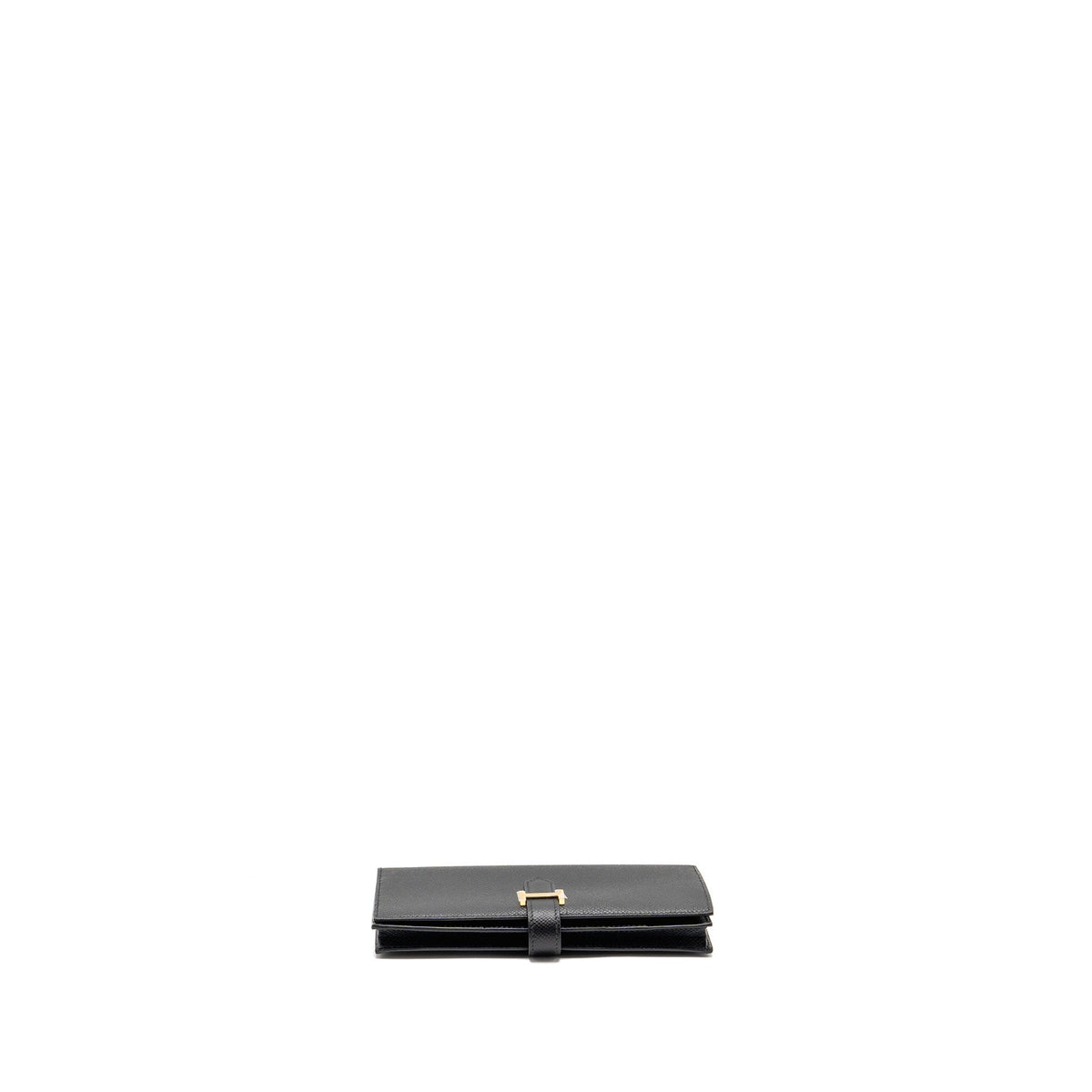 HERMES BEARN WALLET EPSOM BLACK GHW