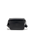 DIOR MEDIUM SADDLE FLAP MESSENGER BAG GRAINED CALFSKIN BLACK GHW