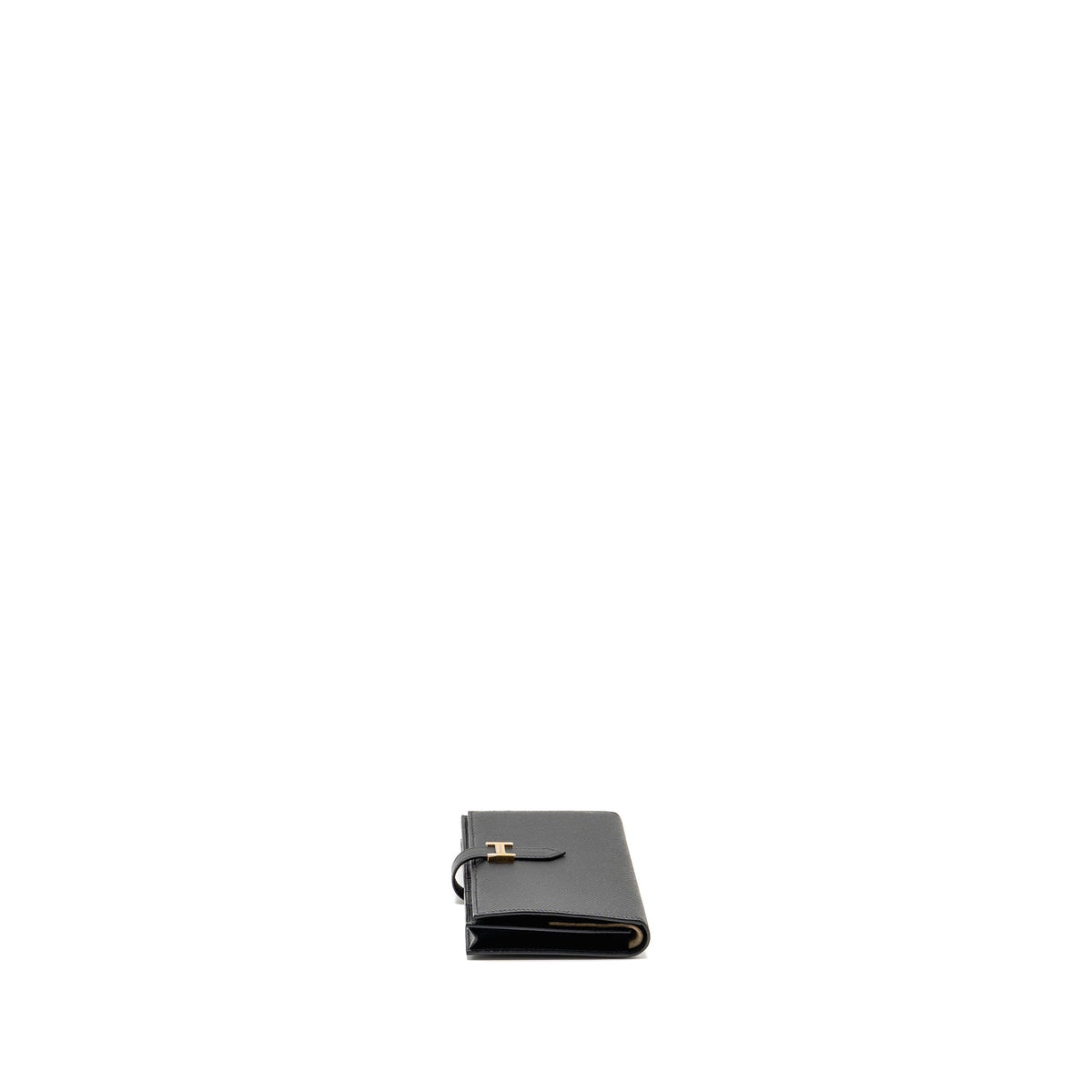 HERMES BEARN WALLET EPSOM BLACK GHW