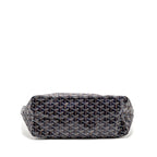 GOYARD SAINT LOUIS PM TOTE GOYARDINE CANVAS/CALFSKIN NAVY BLUE SHW