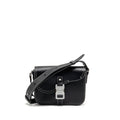 DIOR MEDIUM SADDLE FLAP MESSENGER BAG GRAINED CALFSKIN BLACK GHW