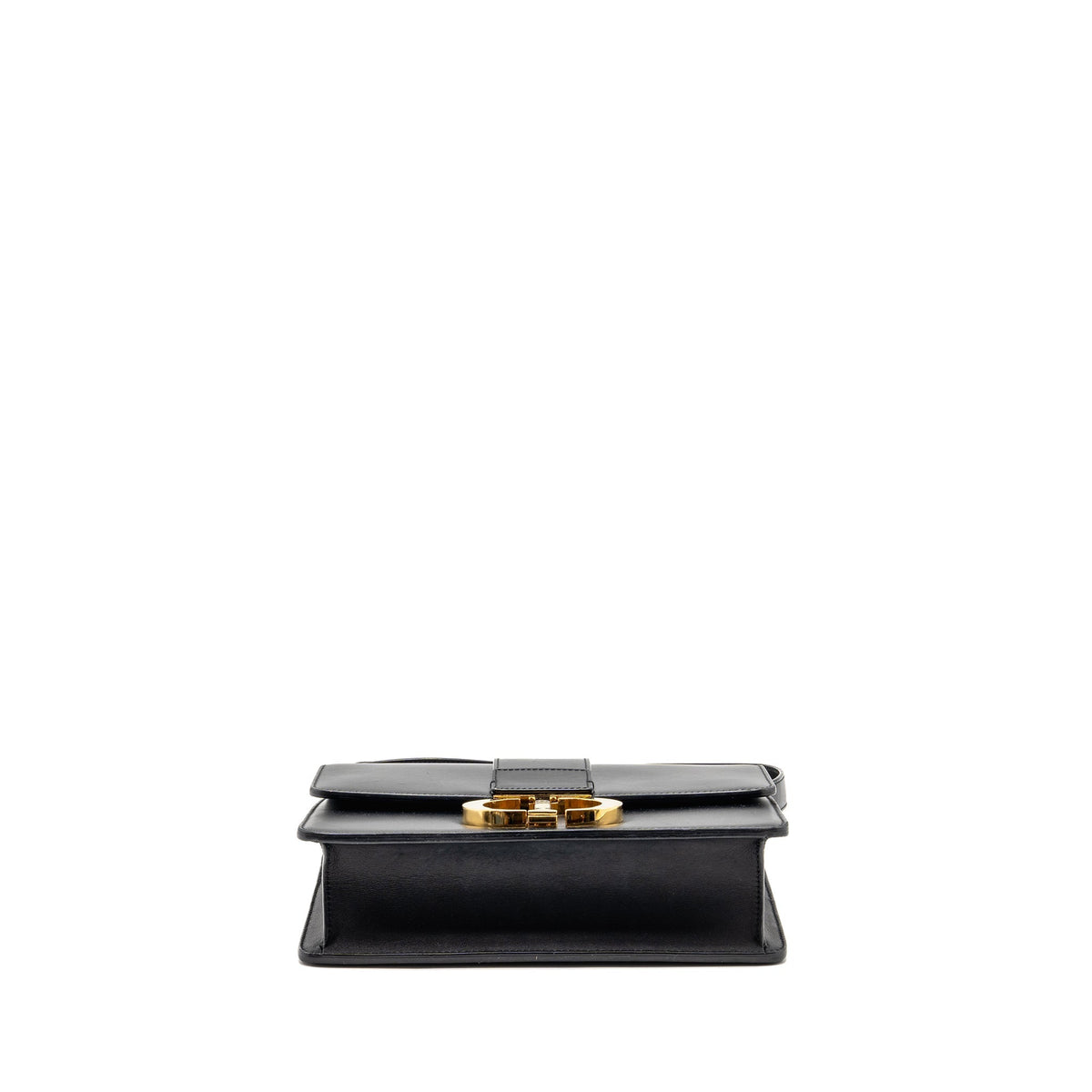 DIOR MEDIUM 30 MONTAIGNE FLAP BAG CALFSKIN BLACK GHW