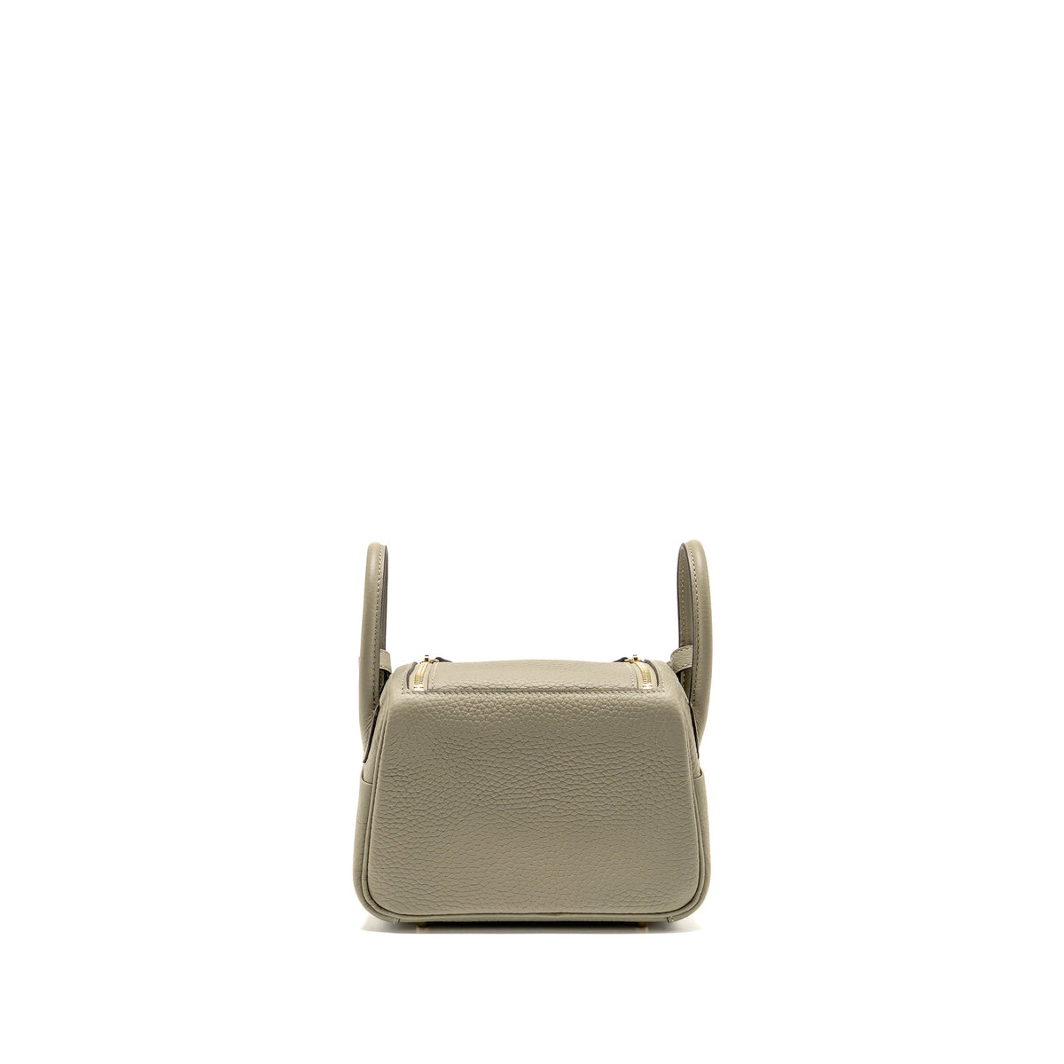 Hermes Mini Lindy Clemence Sauge GHW