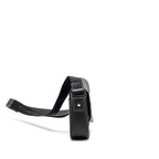DIOR MEDIUM SADDLE FLAP MESSENGER BAG GRAINED CALFSKIN BLACK GHW