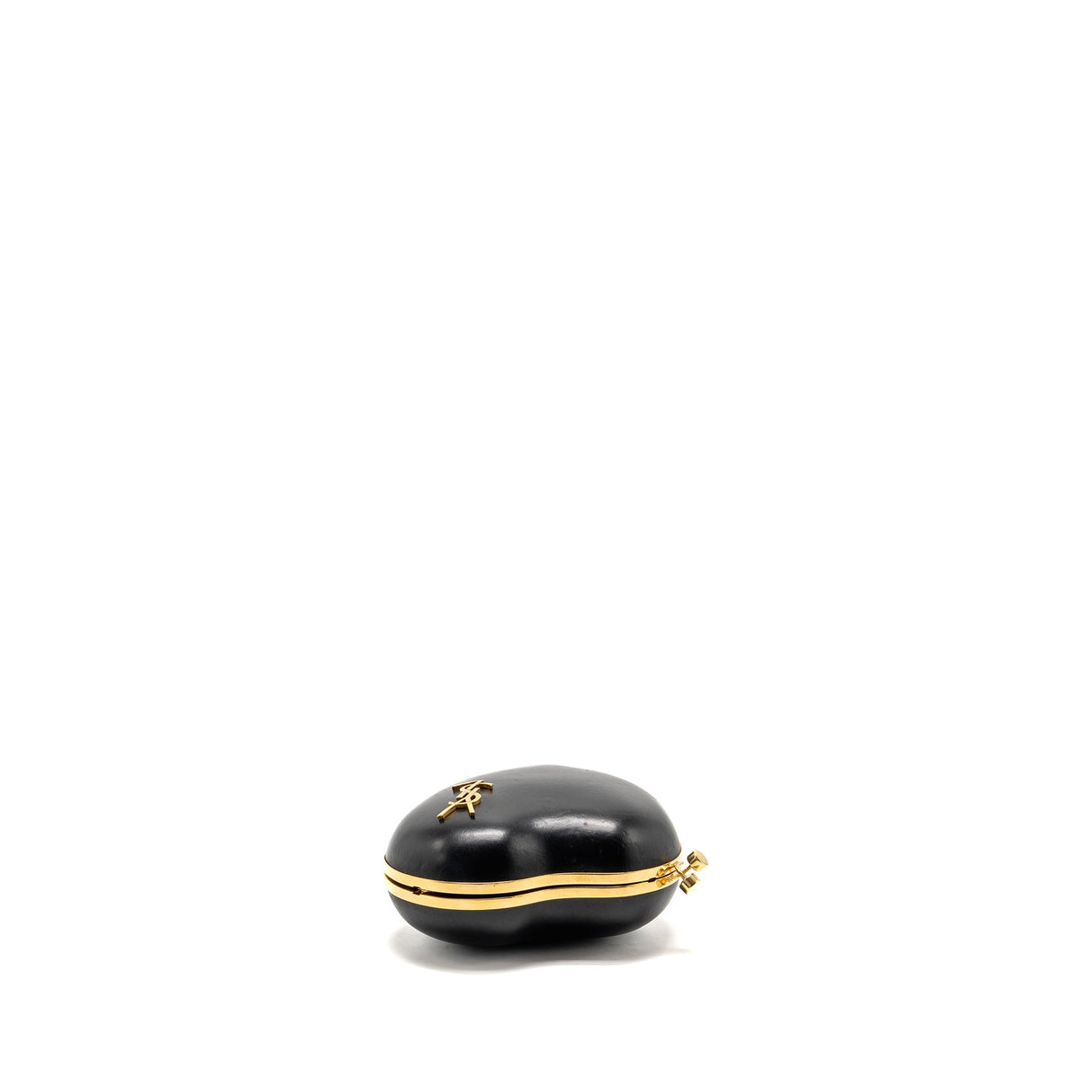 Saint Laurent/YSL Boite Love Clutch with Chain Leather Black GHW