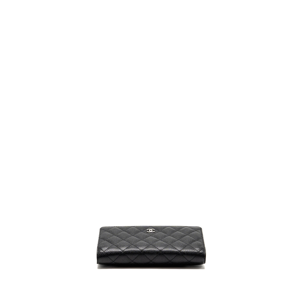 CHANEL CLASSIC WALLET ON CHAIN CAVIAR BLACK SHW (MICROCHIP)