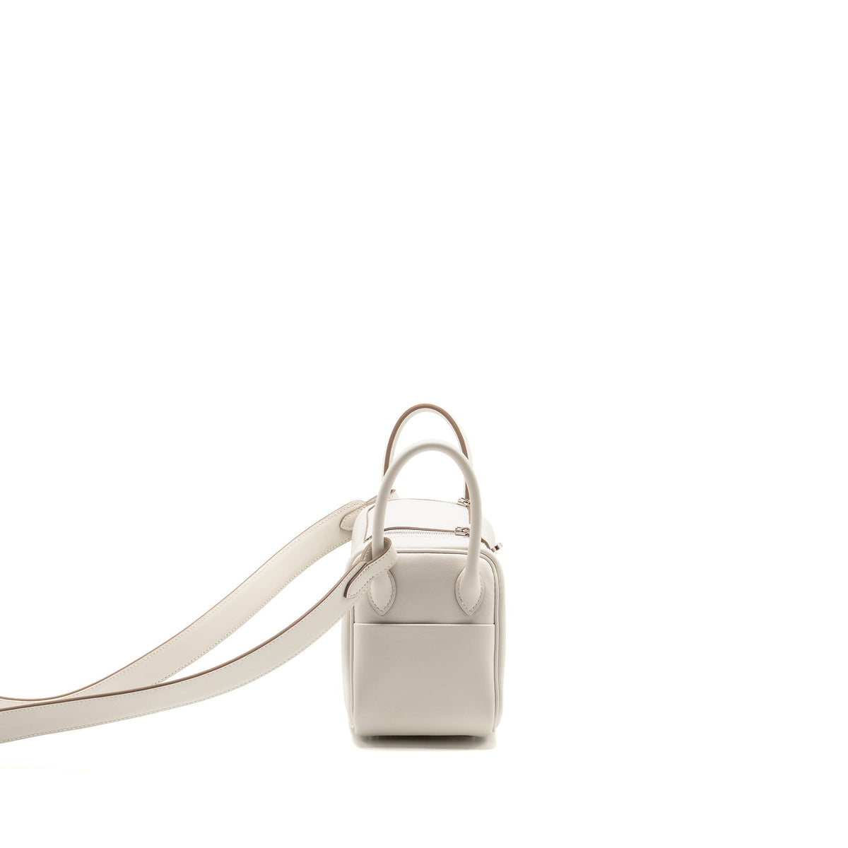 Hermes Mini Lindy Swift gris pale / gris Meyer SHW
