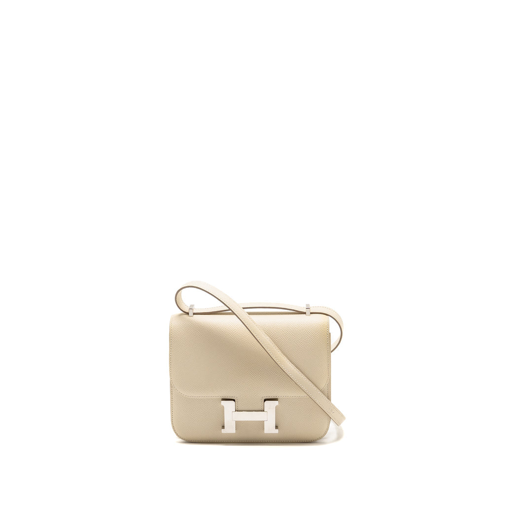 Hermes Mini Constance epsom craie SHW