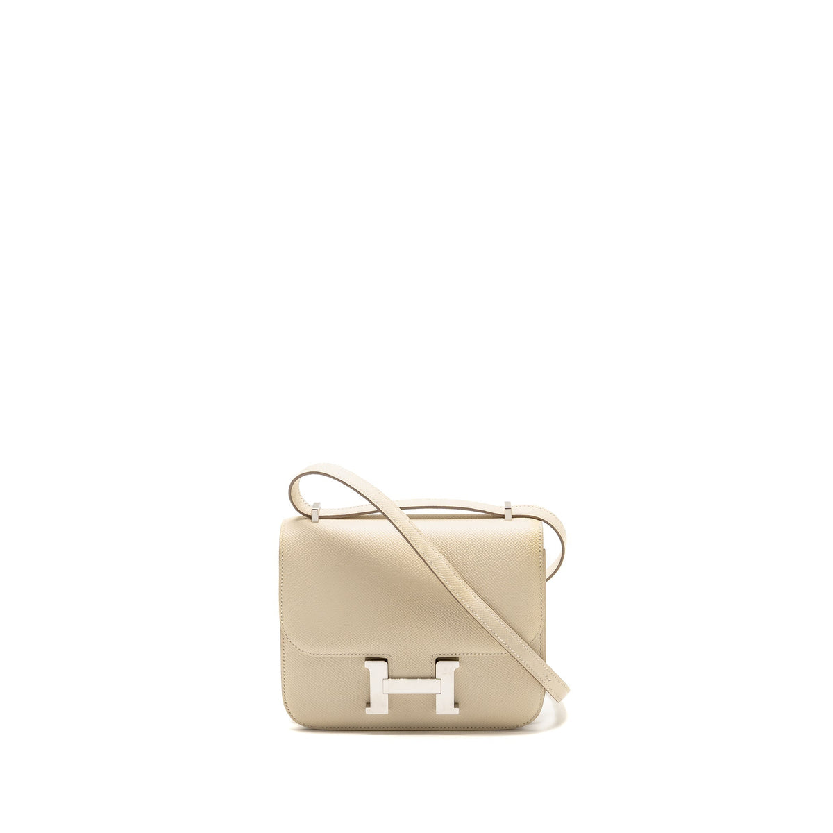 Hermes Mini Constance epsom craie SHW