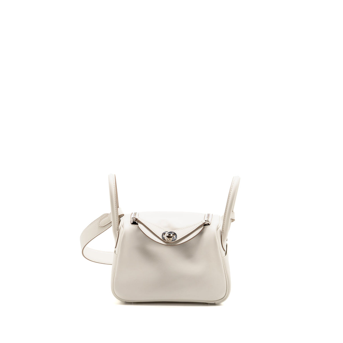 Hermes Mini Lindy Swift gris pale / gris Meyer SHW
