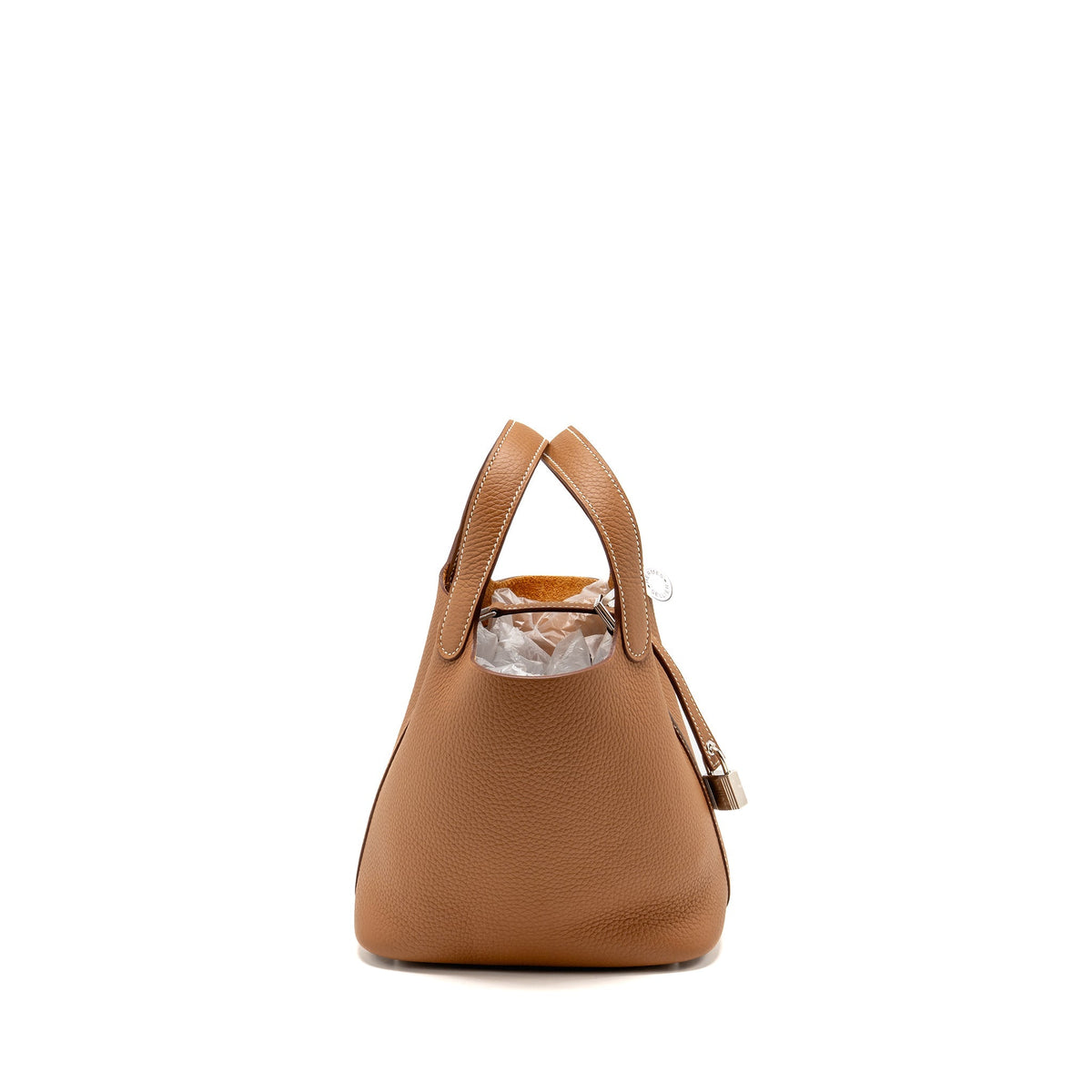 Hermes Picotin 18 Lock Bag Clemence Gold SHW