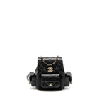 Chanel Small Duma Backpack Caviar Black LGHW (Microchip)