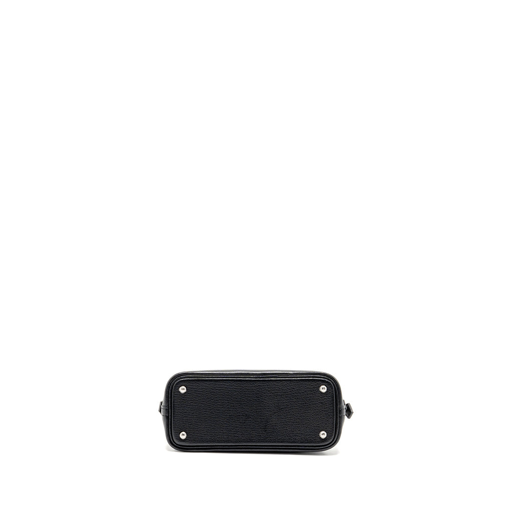 HERMES MINI BOLIDE CHÈVRE MYSORE BLACK SHW