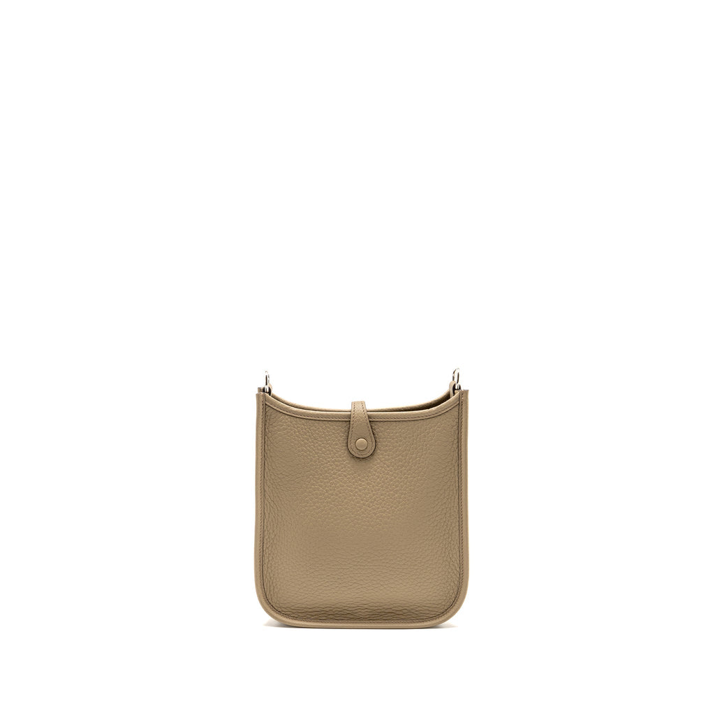 HERMES MINI EVELYNE CLEMENCE BEIGE MARFA MULTICOLOURED STRAP SHW