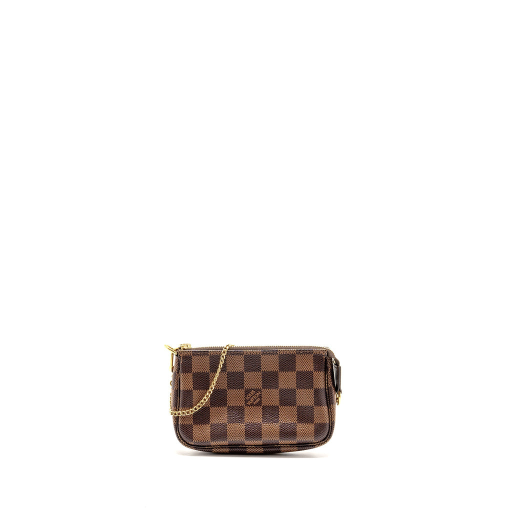 Louis Vuitton Mini Pochette Accessoires Damier Ebène Canvas/Leather GHW