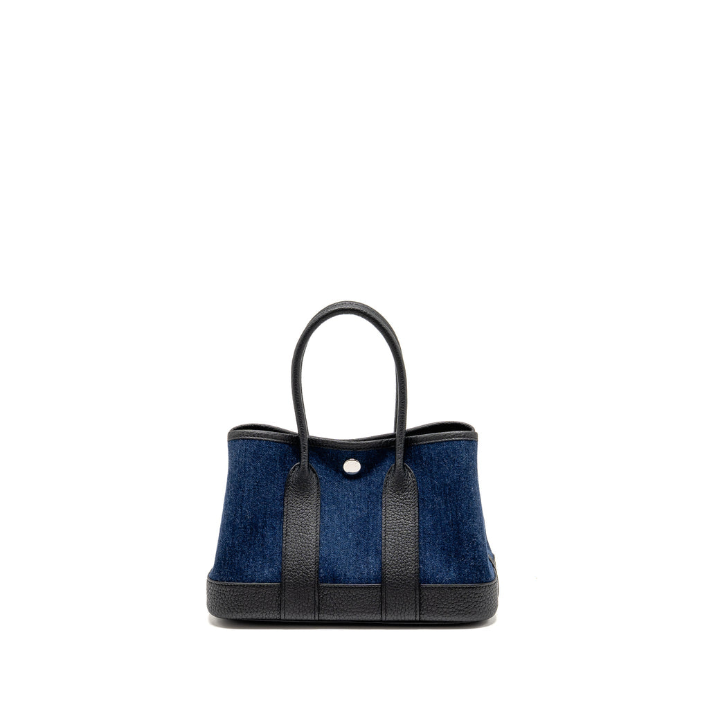 Hermes Neo Garden Party 23 Denim/Negonda Denim Moyen/Black SHW
