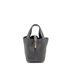 HERMES PICOTIN 18 LOCK BAG CLEMENCE ARDOISE LGHW