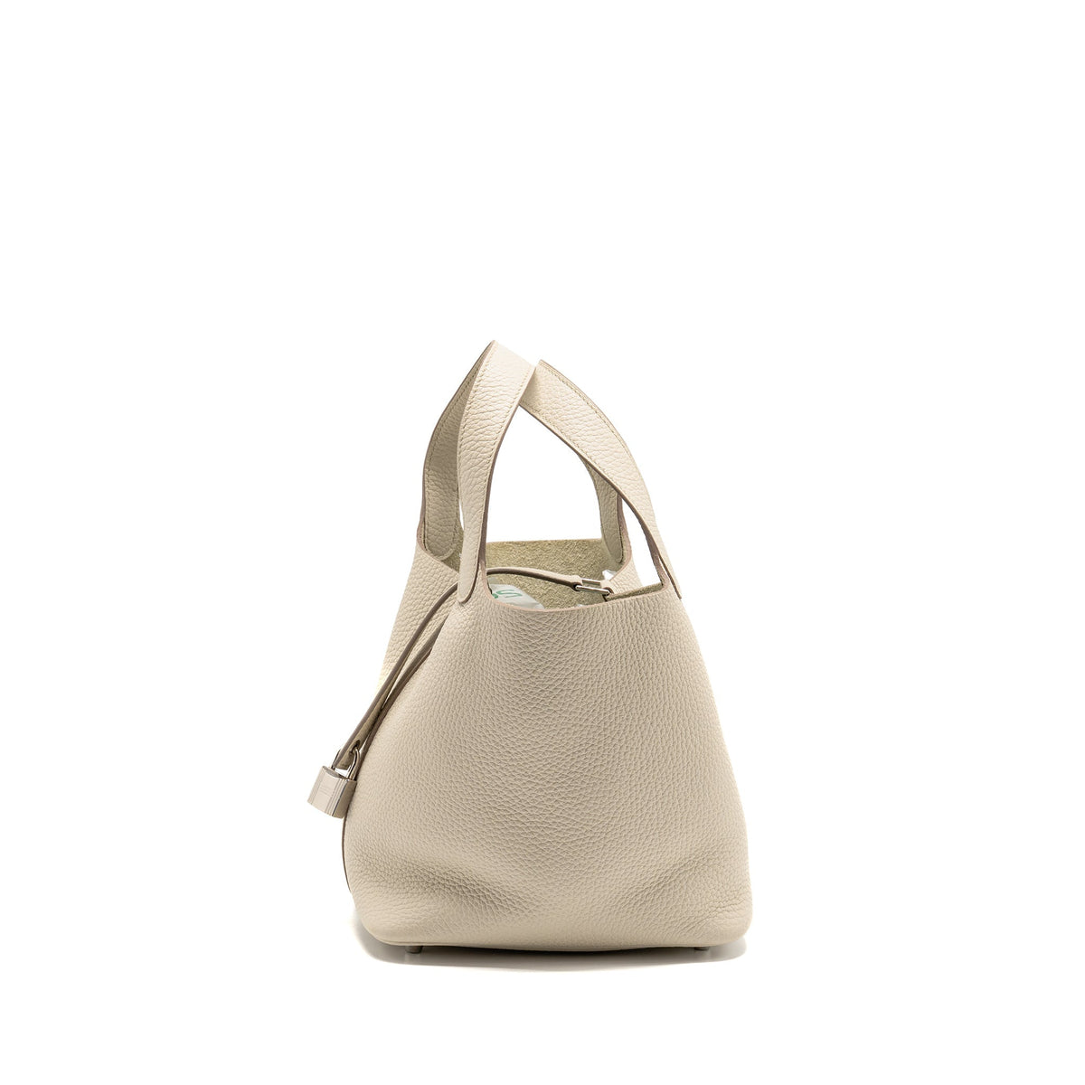 Hermes picotin 18 lock bag Clemence beton SHW