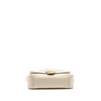 Gucci medium GG Marmont Shoulder Bag Matelasse Chevron Leather White GHW