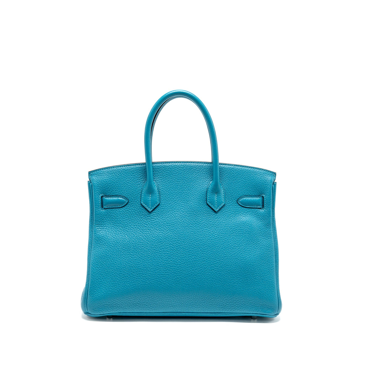 Hermes Birkin 30 Clemence Blue Paon SHW