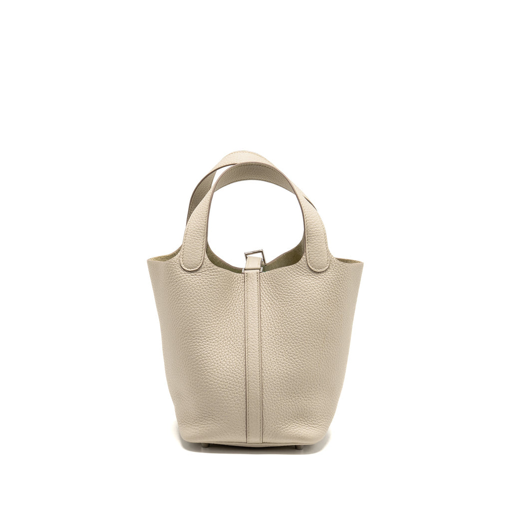 HERMES PICOTIN 18 LOCK BAG CLEMENCE BETON SHW