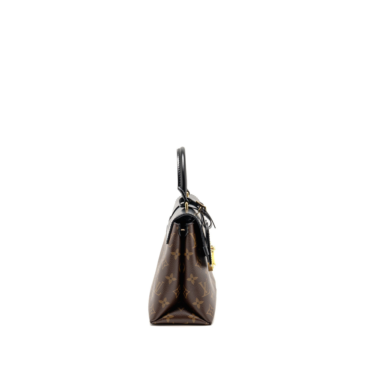 Louis Vuitton One-Handle Flap Bag MM Monogram Canvas/Leather Black GHW